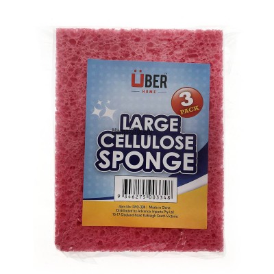 Uber Large Cellulose Sponge 3pcs 